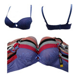 Set 5 Brasier Dama Con Encanje Push Up Con Varilla Cómodo