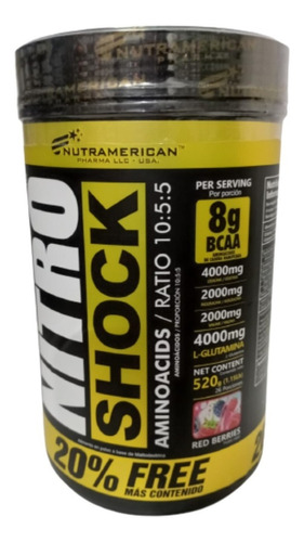 Nitro Shock Aminoácidos Bcaas - Unidad a $90000