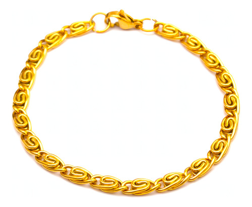 Pulsera Oro 18 Kilates 21cm X 3mm Caracol Dama Unisex