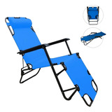 Silla Plegable Tipo Camastro Reclinable Playa Jardin Alberca