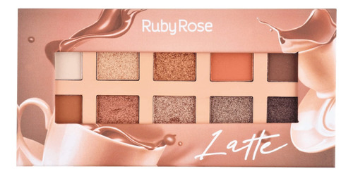 Paletas De 10 Sombras Latte - Ruby Rose Original Caobamakeup