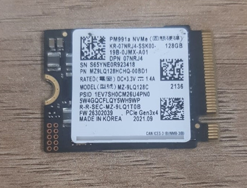 Hd Ssd 128 Gb Pm991a Nvme Mz-9lq128c