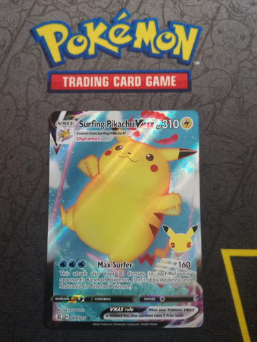 Surfing Pikachu Vmax Celebrations Pokemon Tcg