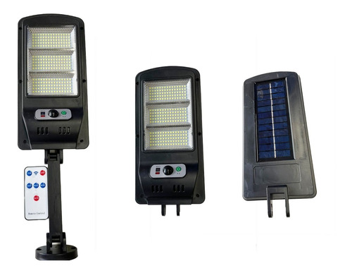 Foco Led Solar Sensor Movimiento Cob+soporte