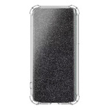 Carcasa Transparente +brillo Negro Para  Xiaomi Redmi 12c