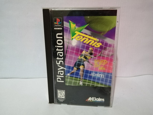 Vtennis Ps1 Caja Larga Juego Raro Completo Funcionando