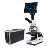 7 Pulgadas Lcd 1600x Biológico Hd Binocular Microscopio