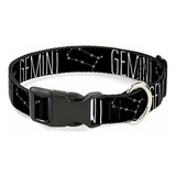 Collar Para Gato Gemini Zodiac 8-12'' 0.5''negro-blanco