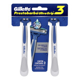 Aparelho De Barbear Gillette Prestobarba Ultragrip 3 C/ 2 Un