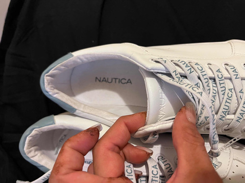 Tenis Blancos Mujer Náutica 24 O 24.5 Nuevos Originales