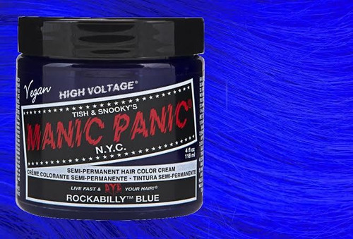 Tinte En Crema Semipermanente Manic Panic Azul Rockabilly