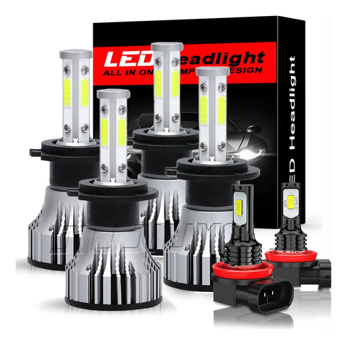 Kit Faros Luz Led H7 H11 30000lm Para Seat Haz Alta Y Baja