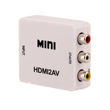 Mini Conversor Vídeo Composto (rca) Para Hdmi - Av2hdmi