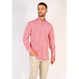 Camisa Hombre Rojo Pato Pampa Corte Clasico Mtl 1519