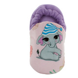 Arra Pantufla Elefante Gorro Suela Suave Morado Niña Bebe 82