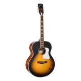 Violão Eletroacústico Cort Cj-retrô Aço Vintage Sunburst+bag