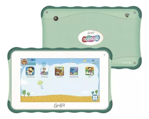 Tablet Para Niño Ghia 1gb 16gb Android 10 Verde