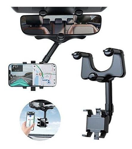 2022 Rearview Mirror Phone Holder For Car - Rotatable And Re