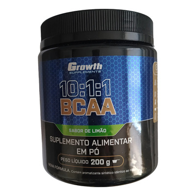 Bcaa 200g Pó 10:1:1 Growth Supplements Limão Com Nota Fiscal | Frete grátis