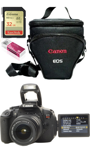 Canon T4i + 18-55mm + 32gb + Bolsa