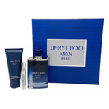 Jimmy Choo Man Blue Set De 3 Pz Con Mini Para Hombre