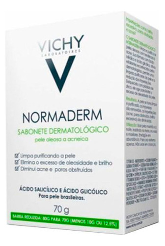 Vichy Sabonete Dermatológico Normaderm 70g