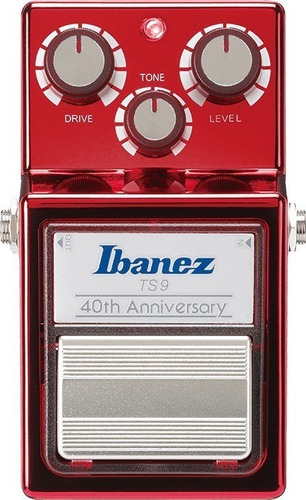 Pedal Ibanez Ts-9 40th Tube Screamer De Edición Limitada, Color Rojo (ts 9 40th)