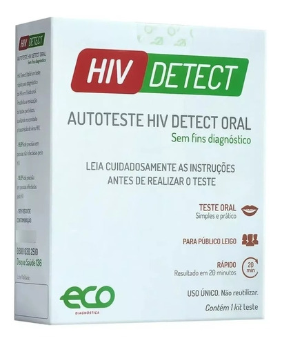 Autoteste Hiv 99,9% De Precisão 1 Unidade Aids Rápido