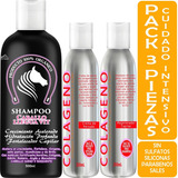 Shampoo Extracto Cola De Caballo + Shampoo Y Crema Colágeno