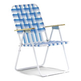 Sillon Caño Plegable Cinta Sol Y Luna 1085 Azul