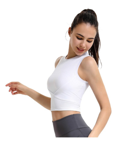 Camiseta Deportiva De Yoga Para Mujer Con Almohadilla Para E