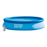 Pileta Inflable Intex Hinchable Easy Set Redonda  396 X 84cm