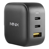 Minix 66w Turbo 3-port Gan Cargador De Pared 2 X Adaptador D