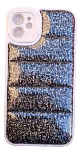 Funda Puffer Glitter Para iPhone Varios Modelos