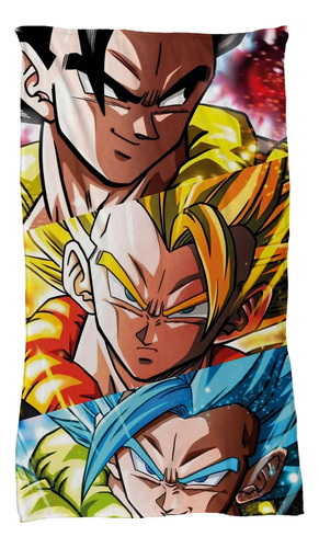 Cobija Frazada Diseño Dragon Ball Goku Vegeta Ultra Suave