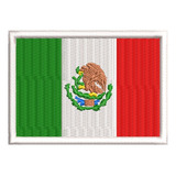 Patch Bordado Bandeira 7x5cm México - País