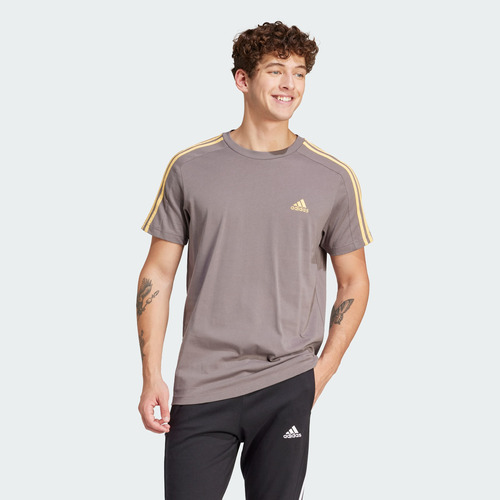 Playera Essentials 3 Franjas Tejido Jersey Is1334 adidas