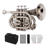 Instrumento Para Trompeta, Bolsillo, Miniboquilla Plana En S