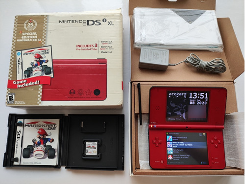 Nintendo Dsi Xl Ed Super Mario Bros 25th Anniversary Full+r4