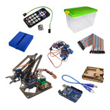 Brazo Robotico Mearm Negro Kit Control Remoto + Arduino Uno