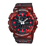 Reloj G-shock Gax-100mb-4adr Hombre Análogo-digital Color De La Correa Rojo Con Negro Color Del Fondo Rojo Con Negro