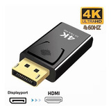 Adaptador Displayport (dp) A Hdmi, 4k Macho A Hembra