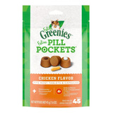 Greenies Pill Pocket Premios Para Gatos Sabor Pollo 45g