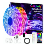 Tira De Luces Led Bluetooth 50m Rgb Luces Led Para Cuarto