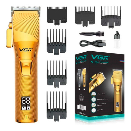 Cortadora De Pelo Barba Vgr V-280 Display Led Usb Recargable