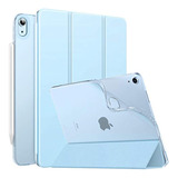 Funda Para iPad Air 4, 10,9   Azul Soporte De Tres Pliegues