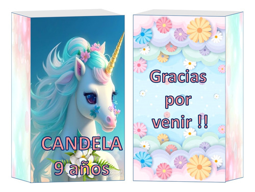 Bolsa Golosinera Unicornios X 40 Candybar Cumpleaños