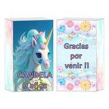 Bolsa Golosinera Unicornios X 40 Candybar Cumpleaños