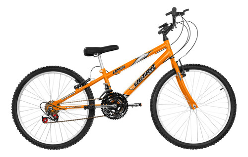 Bicicleta Aro 24 Ultra Bikes Rebaixada Solid 18 Marchas Nfe