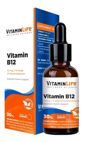 Vitaminlife Vitamin B12 Drops 30ml